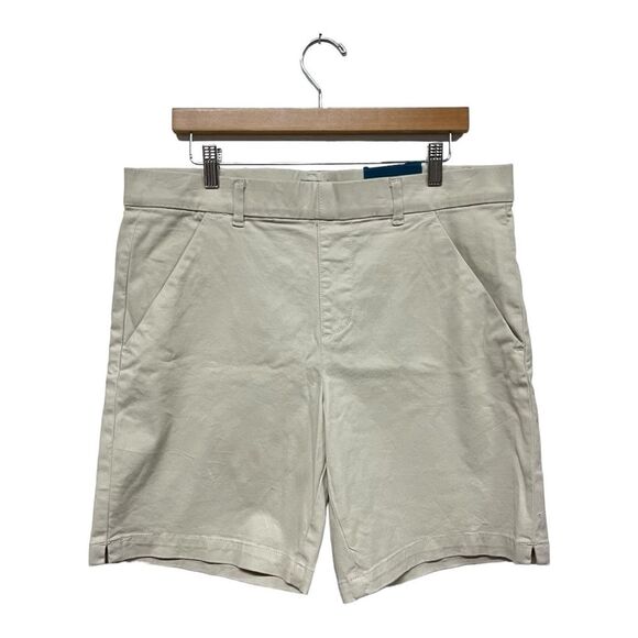 NWT Jag Jeans | Tan Khaki Stone Maddie Mid Rise 8-inch Pull-On Short 14P - Picture 4 of 9